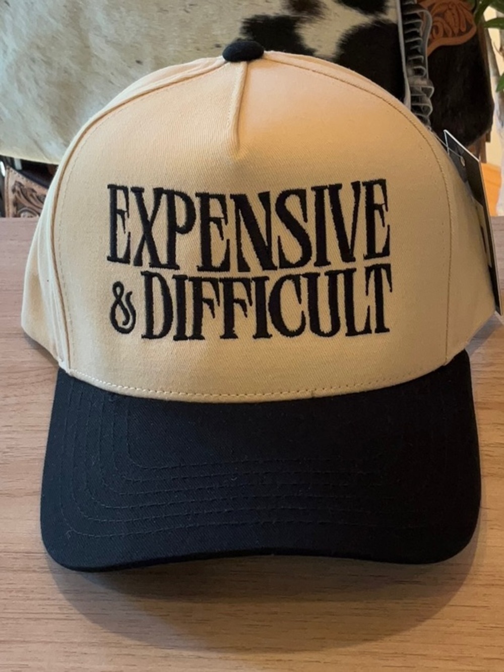 BLACK E & D TRUCKER HAT